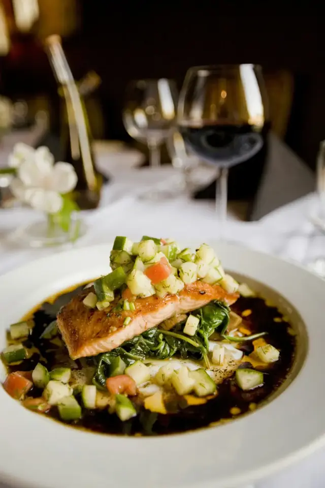 Salmon from the example restaurant